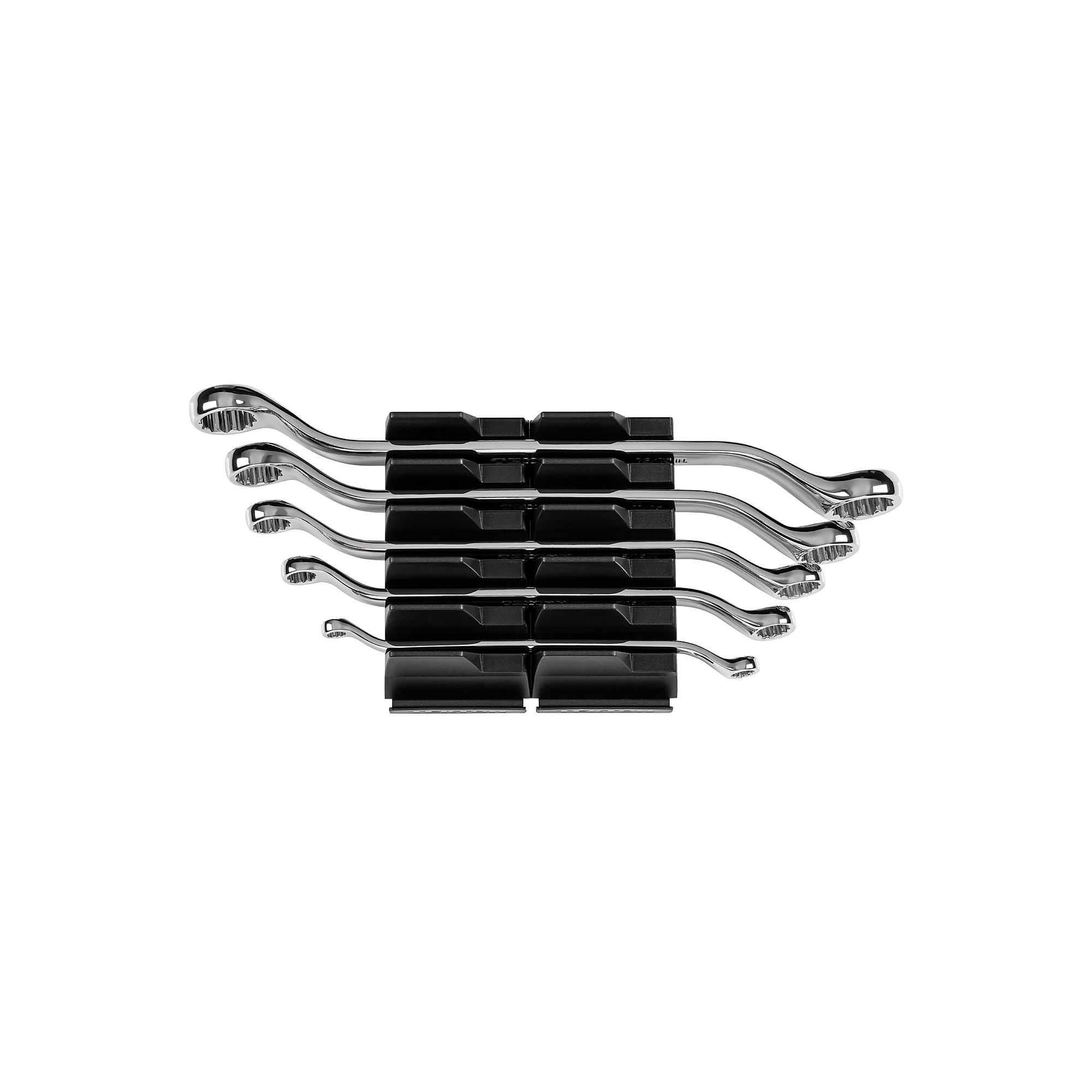 TEKTON 45-Degree Offset Box End Wrench Set with Modular Organizers, 5-Piece (1/4 - 13/16 in.) | WBE95101
